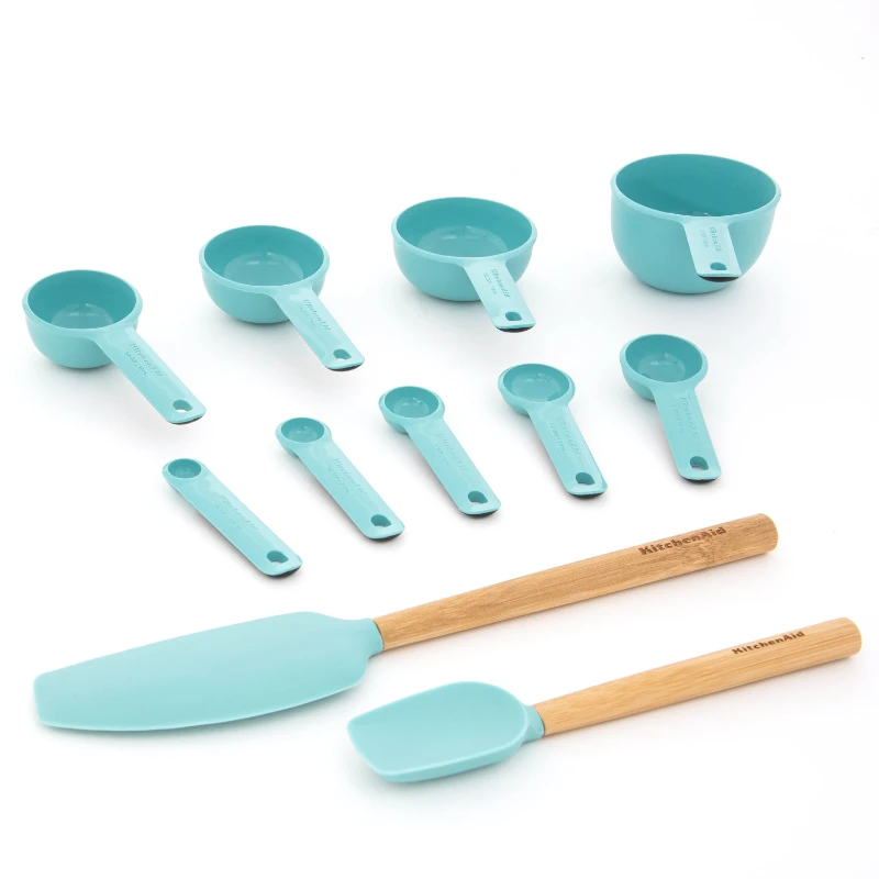 

11-Piece Stand Mix and Measure Baking Kit, Aqua Sky