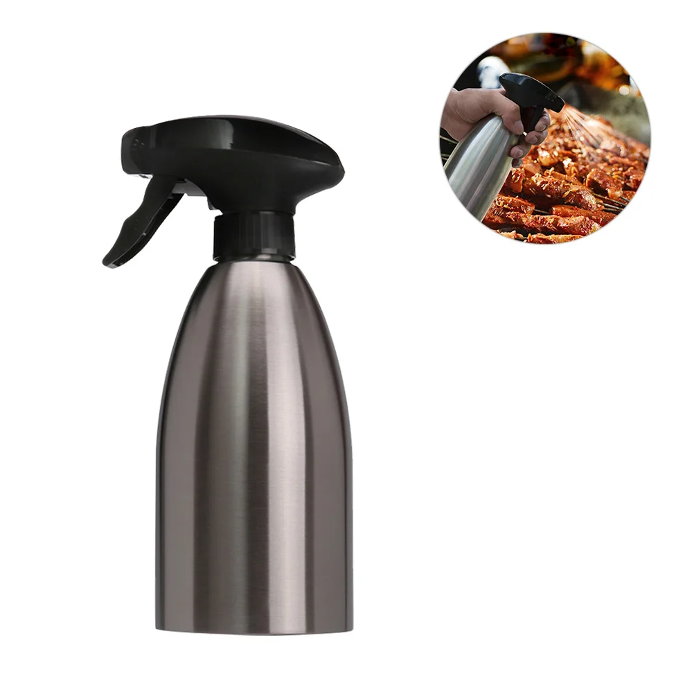 

1PC Oil Spray Bottle High Temperature Resistance Home Stainless Steel Anti-fall Sprinkler Barbecue Supply Water Bottle