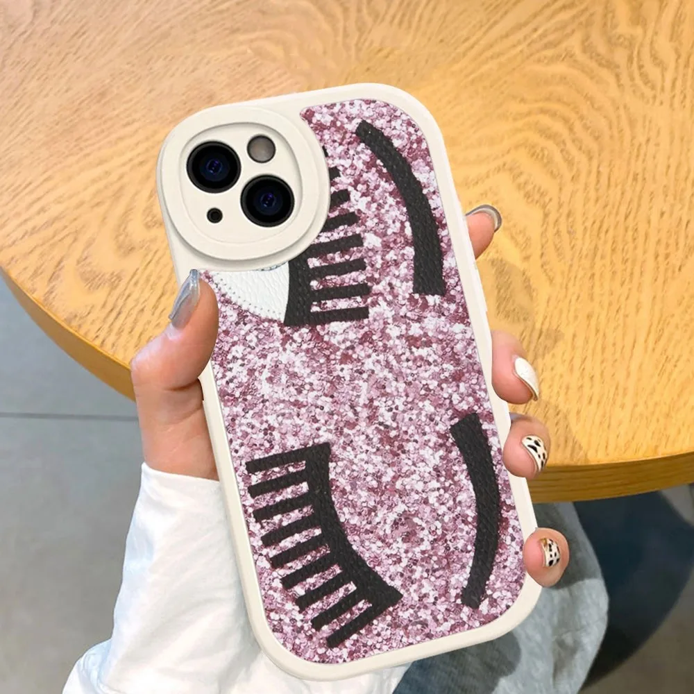 Чехол для телефона Hot Ferragnies Eyes Chiara из жесткой кожи iPhone 16 15 14 13 12 Mini 11 Pro Max Xs X Xr 7 8 Plus