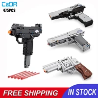 cada ww2 weapon desert eagle pistol model building blocks city police military compatible bricks toys for children