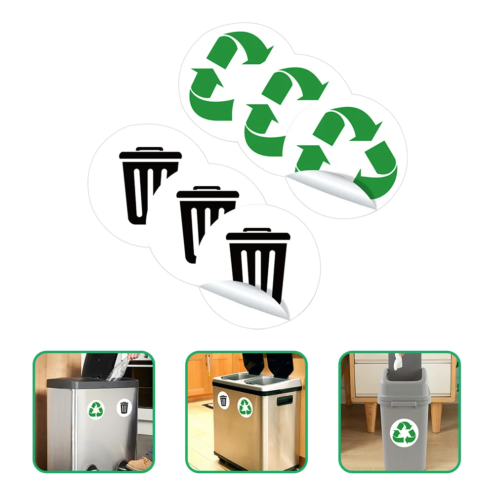 

Trash Stickers Recycle Can Sticker Recycling Garbage Sign Bin Decalsdecal Waste Binslabels Signage Sorting Waterproof Logo