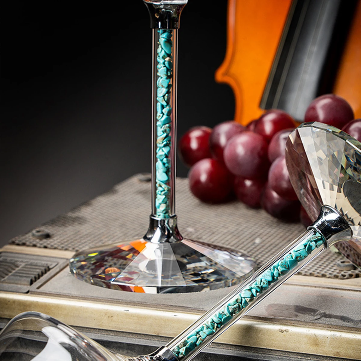 (Логотип может быть выгравирован) Набор из двух хрустальных бокалов объемом