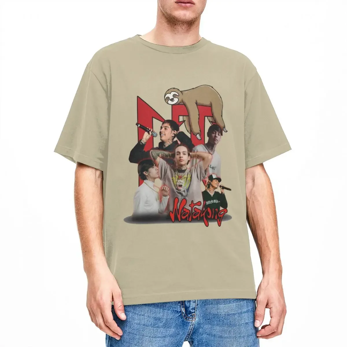 Natanael Cano CT футболка для пляжа Nata kong Y2K забавные футболки 100% хлопок новинка мужчин с