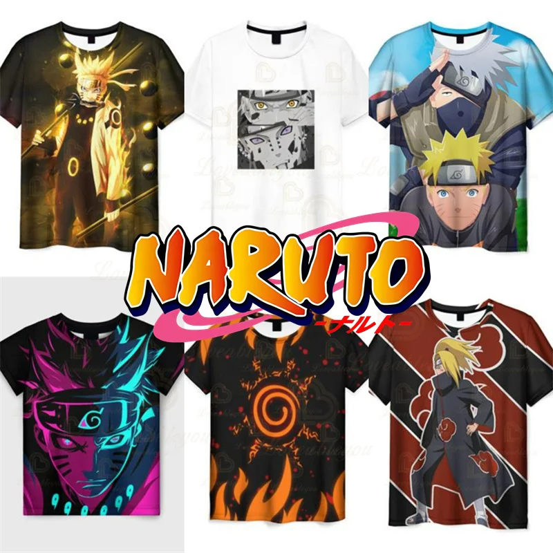 

Pain Summer T Shirt Uchiha Sasuke Uzumaki Naruto Akatsuki T-shirt Kakashi Tees Men Outerwear Oversized Cosplay Tops