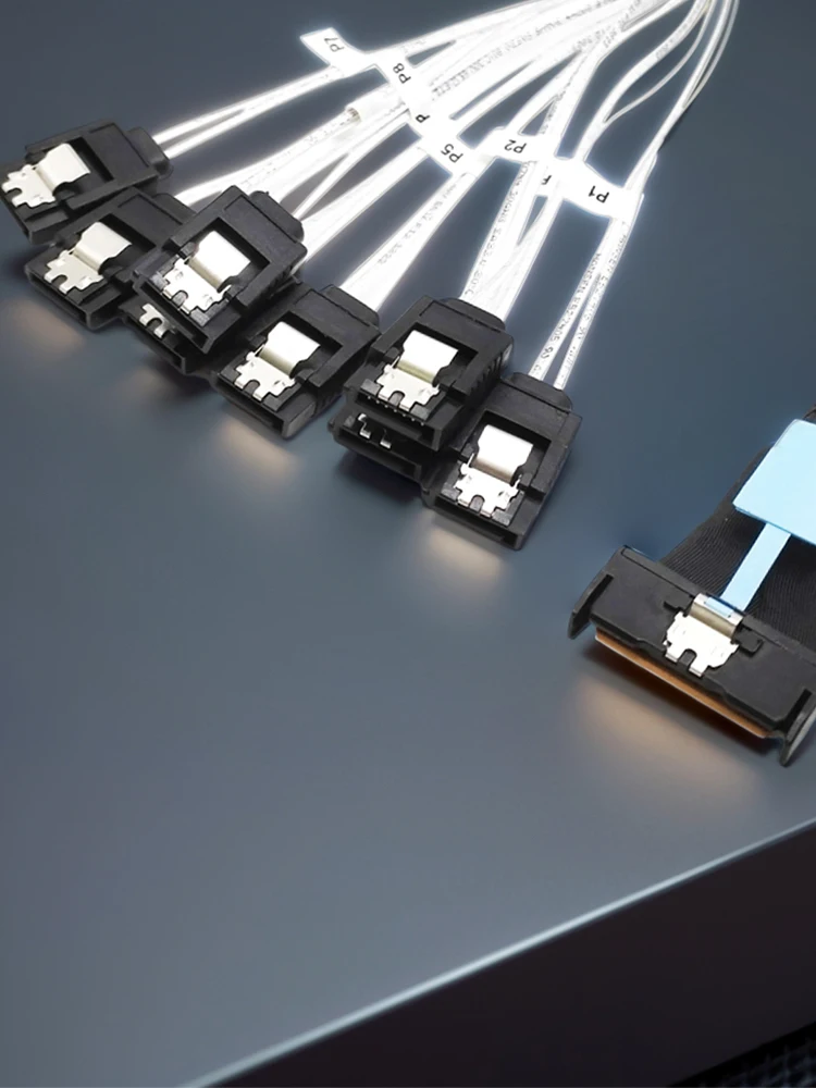 0 5 м PCI-E Slimline SAS SFF-8654 8I до 8X кабель SATA PCI-E5.0 серверный для преобразования жесткого