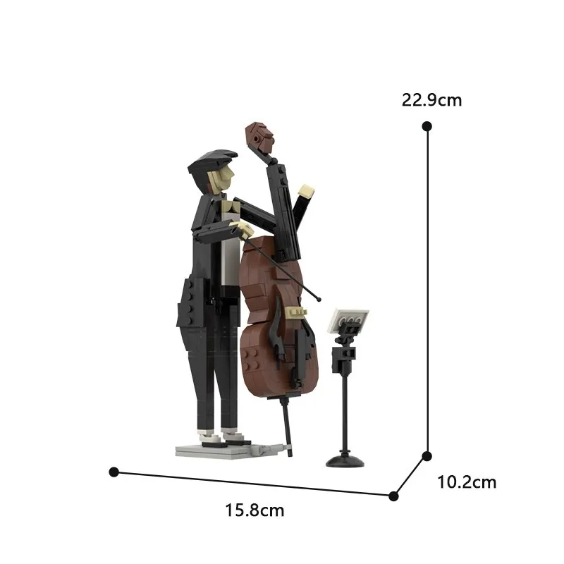 Buildmoc креативные идеи музыкальная терапия скрипка Виолончель набор MOC