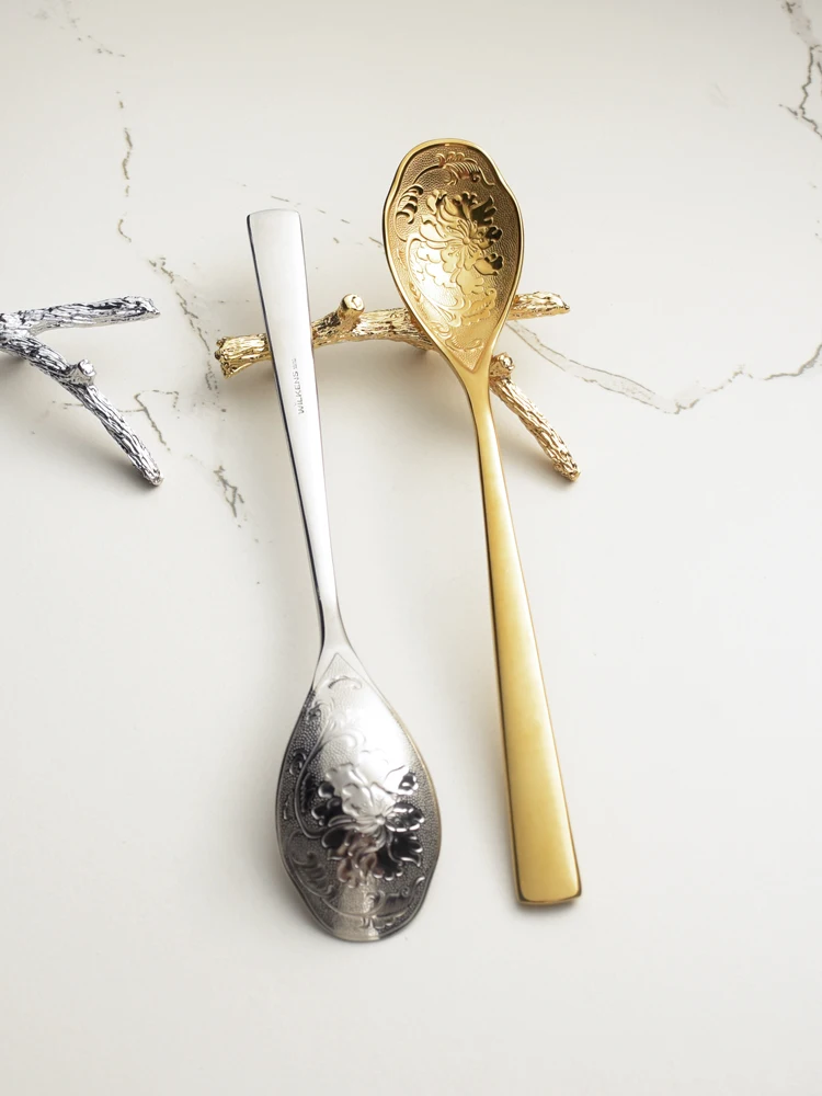 Рельефная ложка для супа из нержавеющей стали