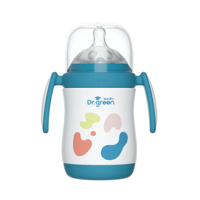 Dr.Green Многоцелевая изолированная бутылочка для молока новорожденных 240 мл/300 мл