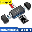 USB 3,0 2,0 TF micro SD смарт-кардридер 3 в 1 кардридер USB C кардридер Type C OTG флэш-накопитель кардридер адаптеры