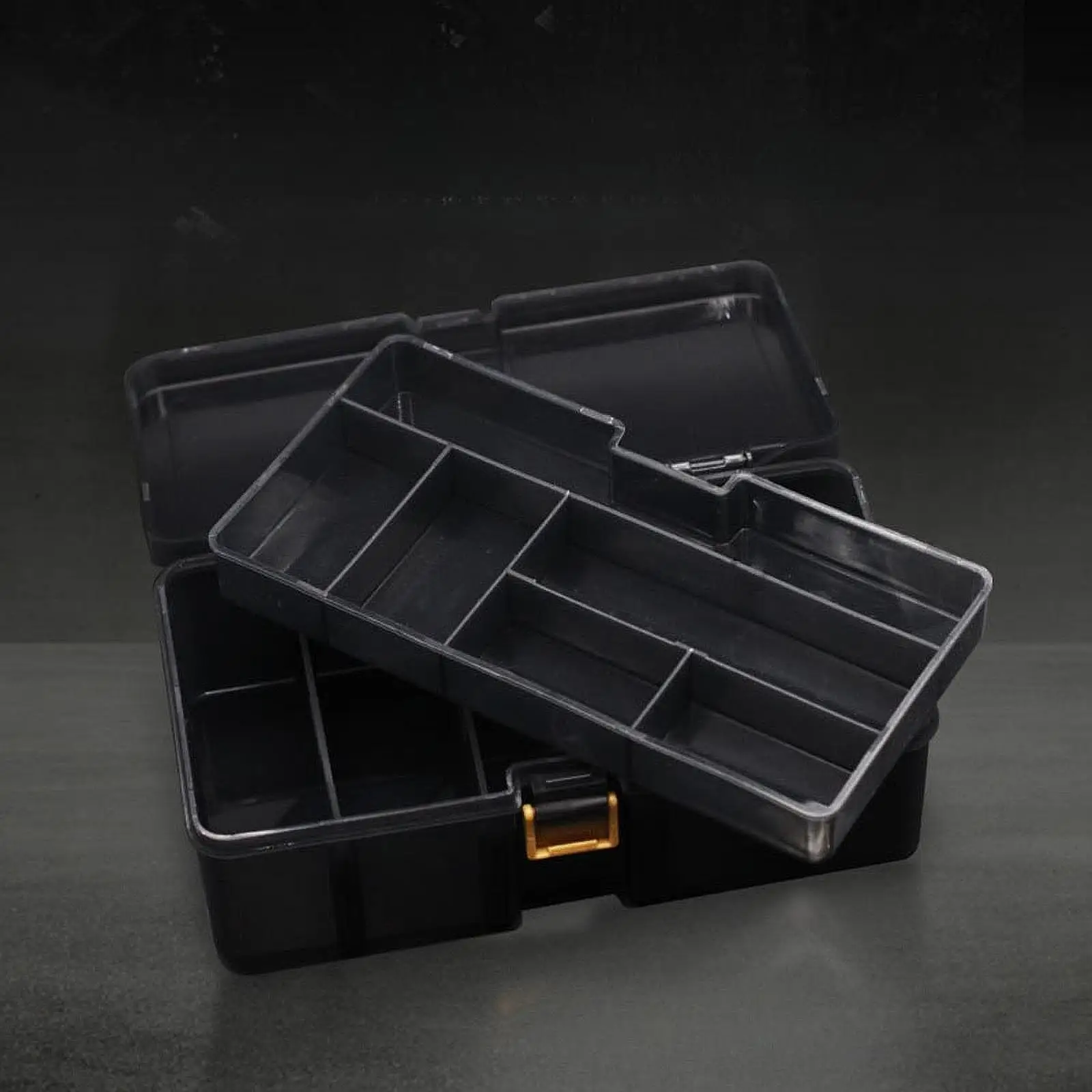 Carp Fishing Tackle Box Multi Compartments Accessories Double Layers Storage for Screws Beads Rings Screw Jigs Lures