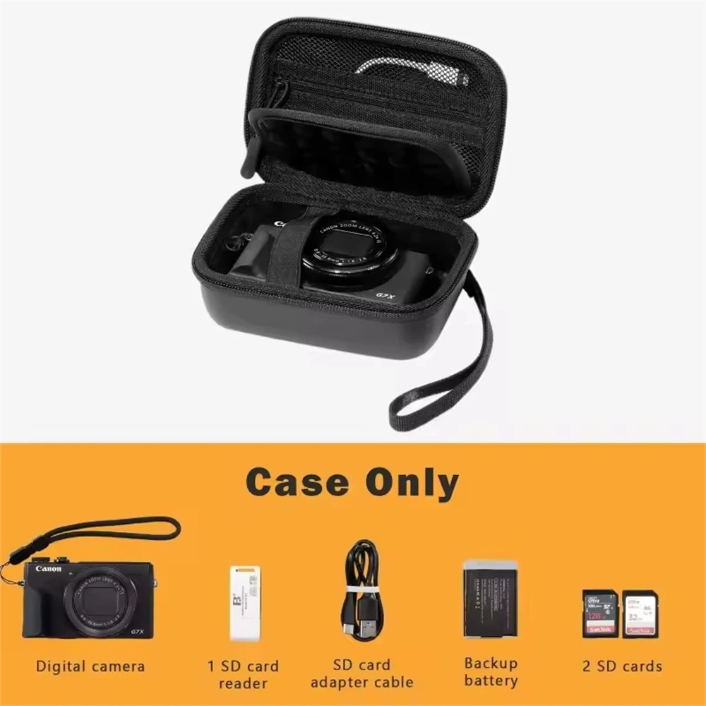 Ударопрочный жесткий чехол COOL DIER для цифровых камер Canon G7X Mark III Mark II Cybershot ZV1 Ricoh GR III, защитная сумка для переноски (art.: 3920dbf323756) - 3920dbf323756