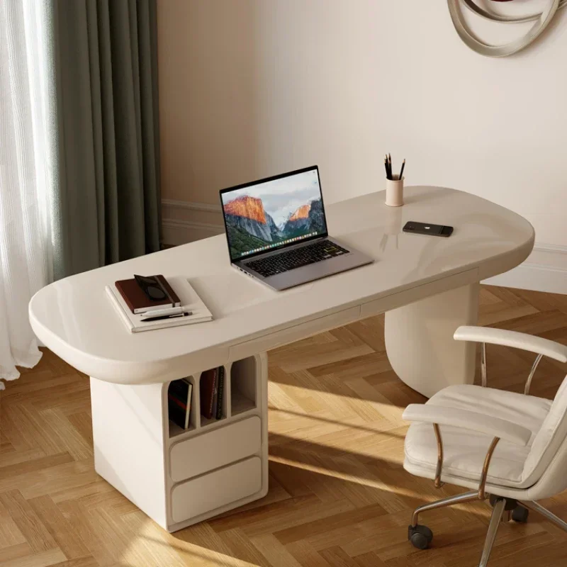 

Французские письменные офисные столы, Современные Простые Офисные Столы для кабинета, дизайнерские настольные письменные столы, рабочее оборудование QF50OD
