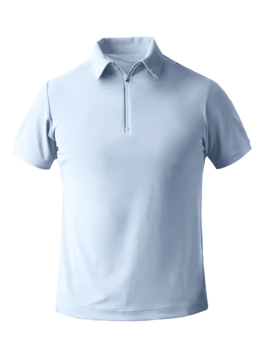 Niaojia Спорт на открытом воздухе Ледяной шелк Quick-Drng Рубашка поло Мужская летняя