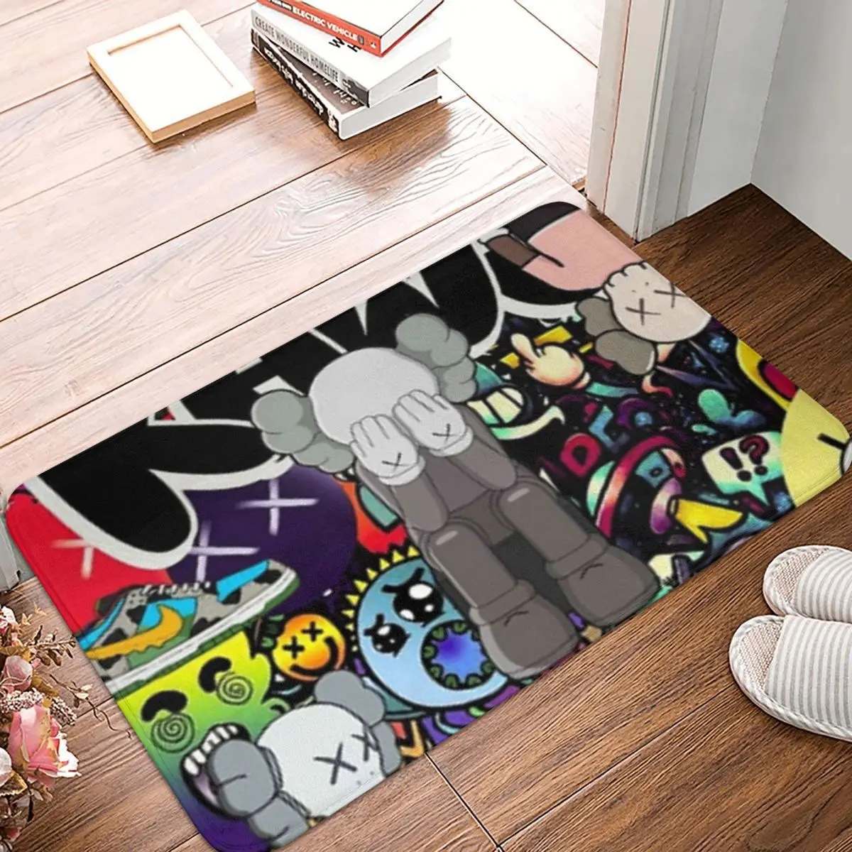 

Полноцветный коврик у двери ванной Kawes Xx Uniqlo, ковер, ковер, декор для входа, гостиной, дома, кухни, ванной комнаты, противоударное оборудовани...