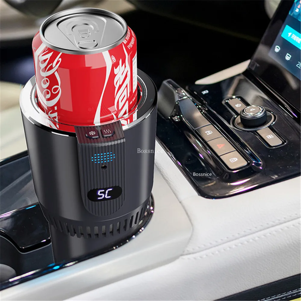 Фото DC12V автомобильное отопление, охлаждающая чашка, подогреватель, охладитель, умный держатель для чашки, стакан, охлаждение, напитки, банки, летние напитки №4