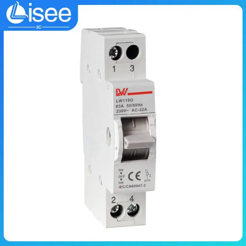 

1/2/3/4p Disconnector Switch 63a Rail Mounted Transfer Isolating Switch Dual Power Conversion Circuit Breaker Sf219g Protector