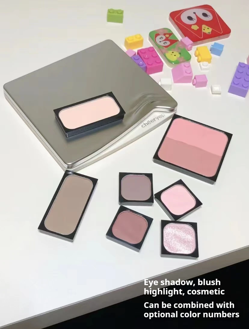 Qianyan Powder Blusher Самособранная пластина Cheeryep High Gloss для макияжа лица Пудра бровей