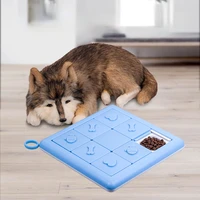 dog puzzle toy slow food machine interactive improve dog iq food dispenser anti slip bowl cat dog training game food container