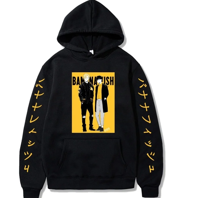 

Fashion Banana Fish Anime Hooded Sweatshirt Men/Women Popular Harajuku Hoodie Pullover Streetwear Clothes Casual Couple Hoodies