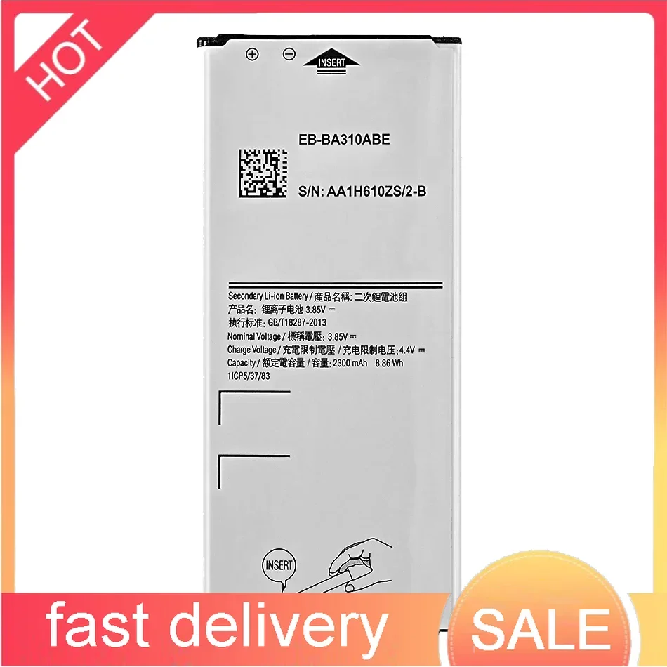 Аккумулятор для Samsung GALAXY A3 2016 Edition A310 A310F A310M A310Y EB-BA310ABE 2300mAh EB BA310ABE