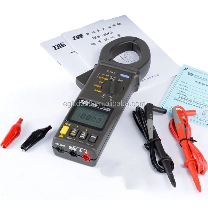

TES TES-3063 Power Digital Multimeter AC DC Clamp Meter