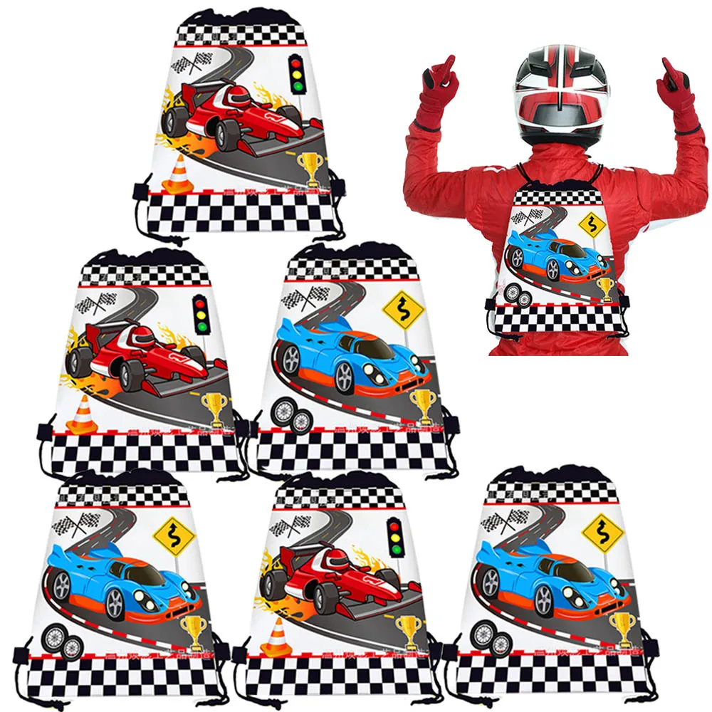 

10-50 шт., рюкзак на шнурке для гоночной машины