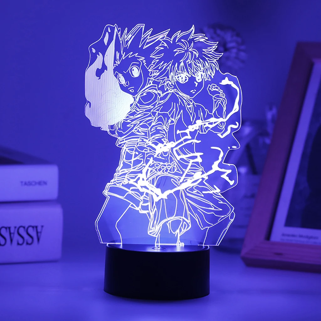 

Anime 3D Led Night Light Attack on Titan Lamp Hunter For Room Festival Decor Birthday Party Gift My Hero Academia Levi Ackerman