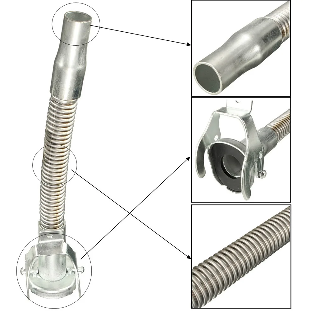

Nozzle Can Spout Rubber Silver Tools Tubing 1pcs Accessories Automotive