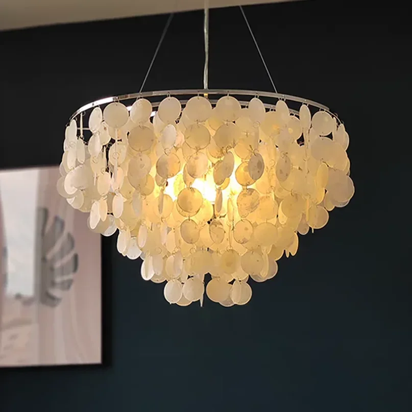 Подвесной светильник 2024 Shell золотой хромированный