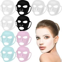 1pcs silicone face masks moisturizing reusable travel holder sheet masks cover prevent evaporation beauty skin care facial masks