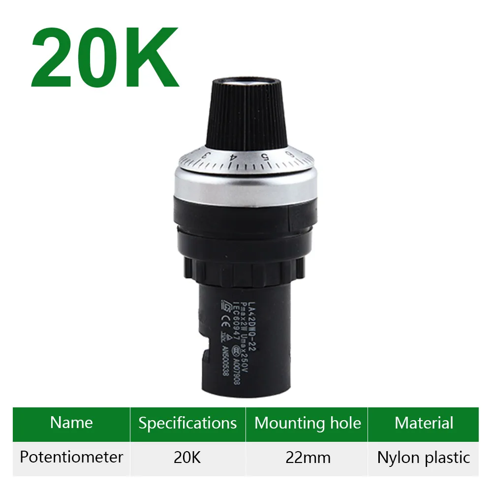 

Потенциометр CNMAWAY LA42DWQ 1K 2K 3K 5k 10k 20k Ом