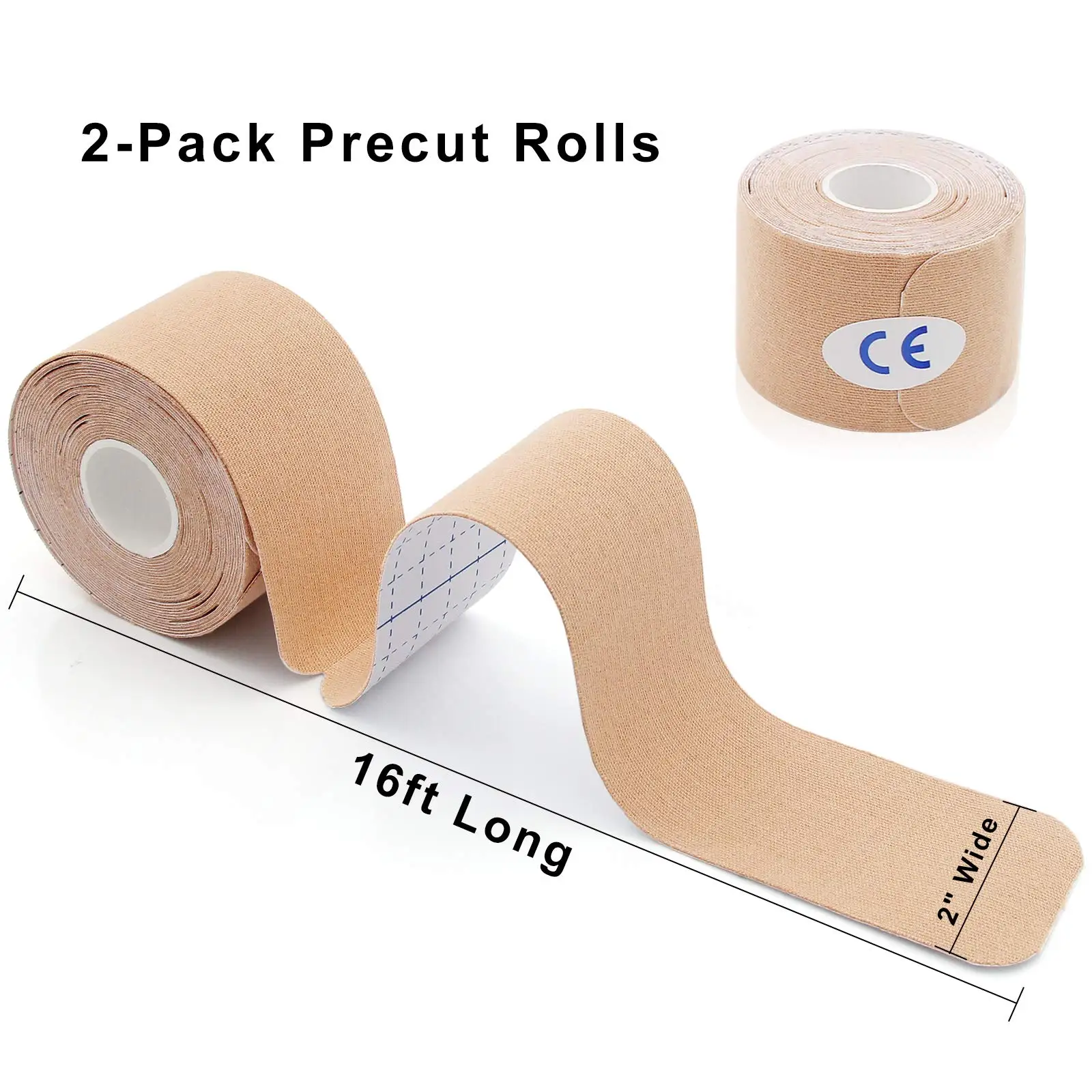 Нарезанная кинезиологическая лента Pro Sports (40 нарезанных полосок)