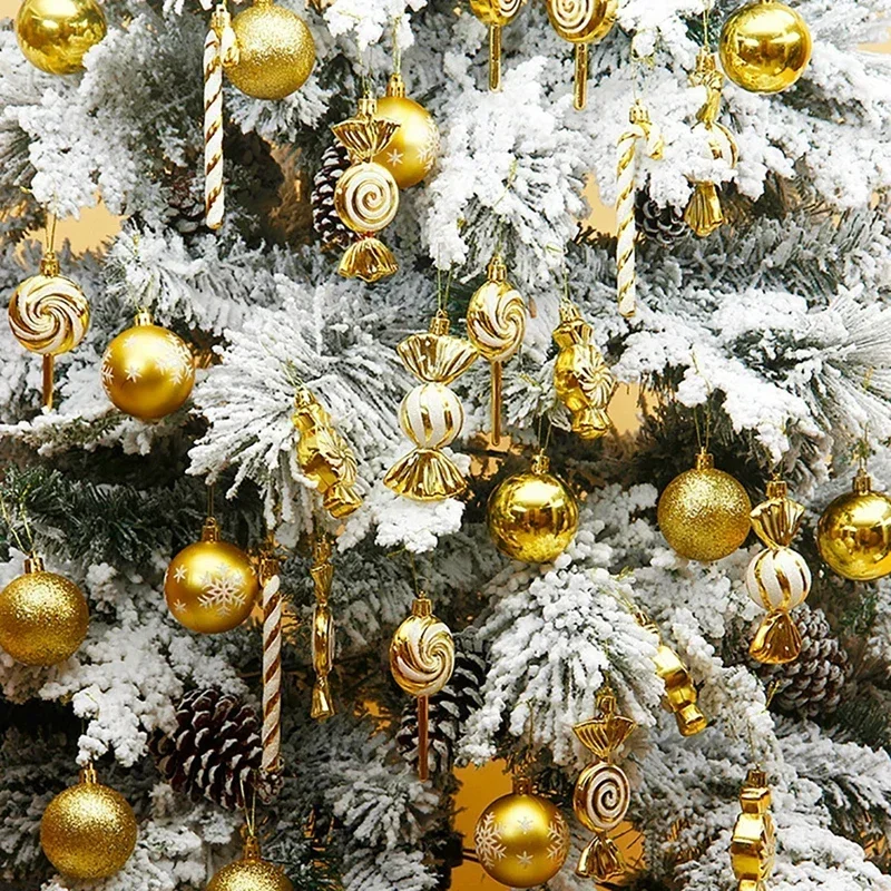 36 шт. рождественские шары украшения из конфетной трости перцовой мяты леденец