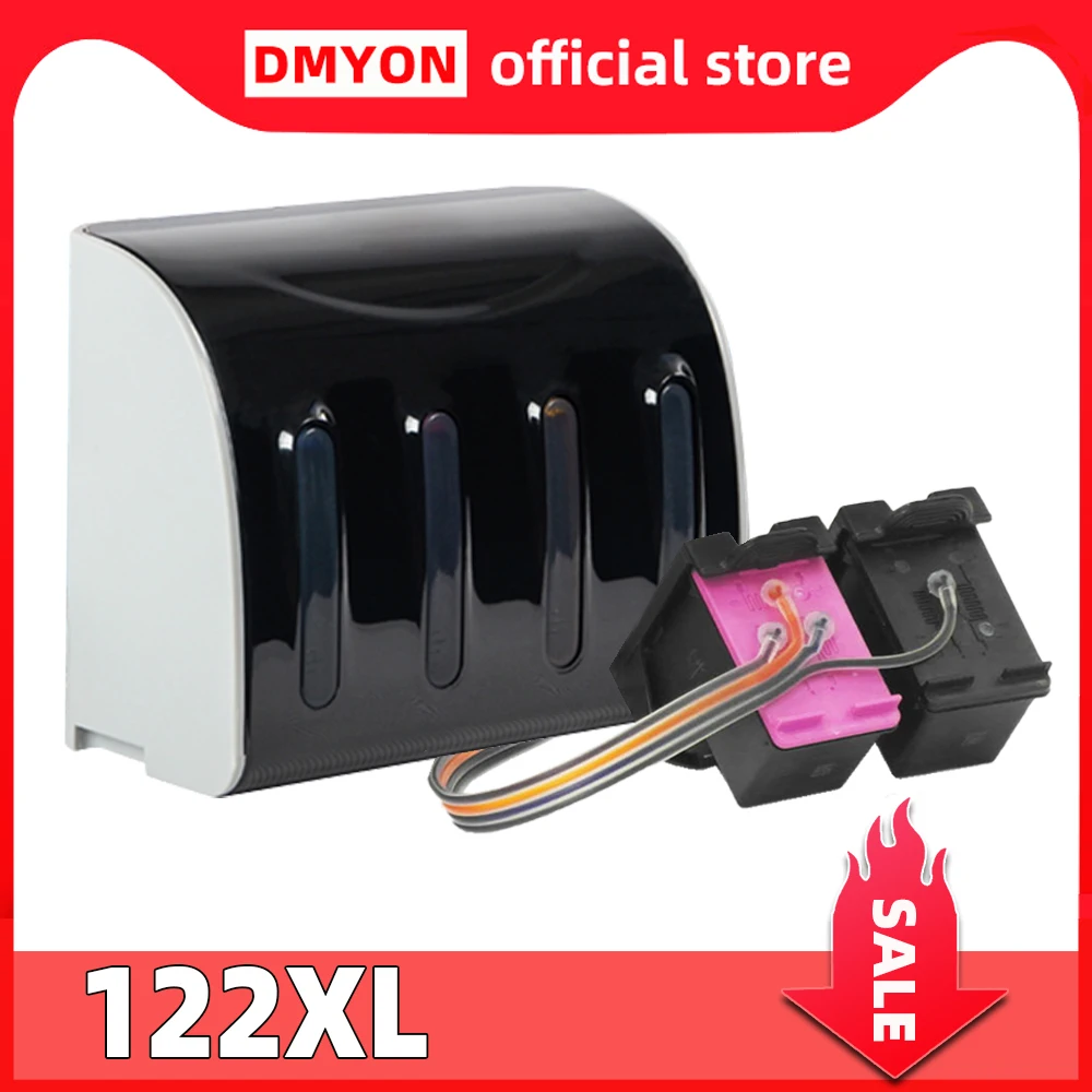 

122 Continuous Ink Supply System Compatible for HP 122 Deskjet 1000 1050 2000 2050 3000 3050A 4500 5530 4630 4632 Printer