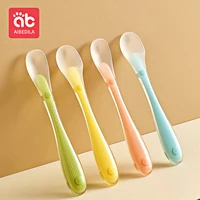 aibedila baby silicone spoon food utensils for children babies utensil items things accessories accessory spoons goods ab4753