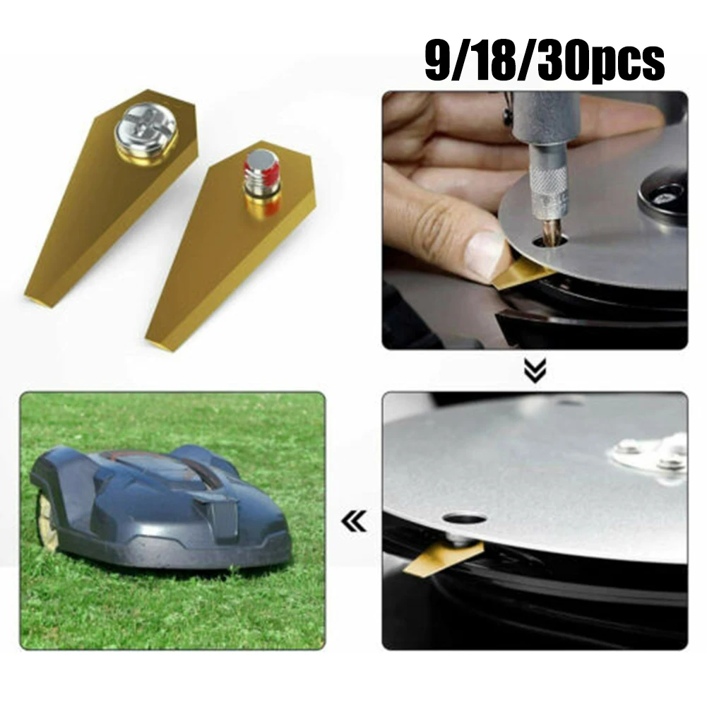 

9/18/30 PCS Replacement Blades For Bosch Indego Robotic Lawnmower Blades Garden Mowing Power Tools Lawn Mower Replacement Blades