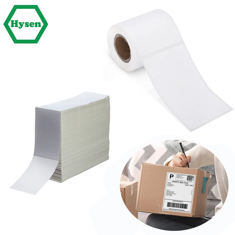 Thermal Printer Paper for Home Organizer Supermarket Store Catering Waterproof Postage Label Paper Oilproof Sticker Label Paper