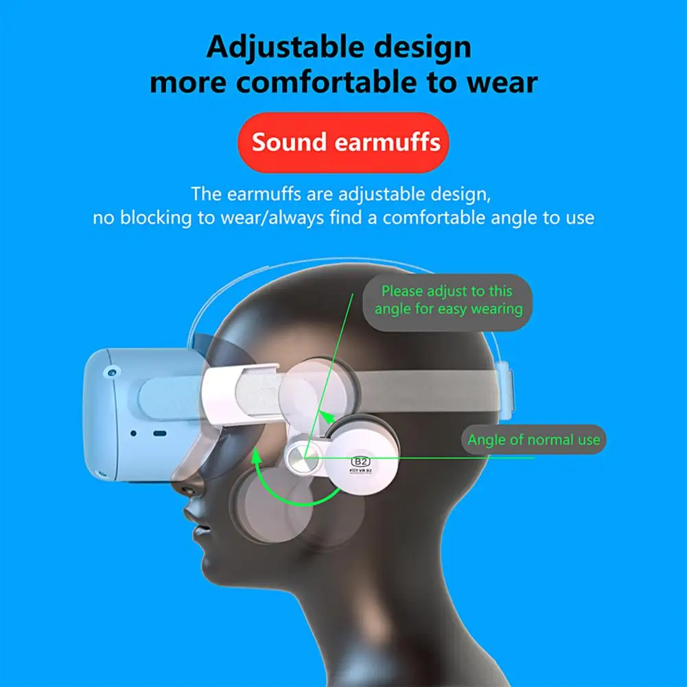Silicone Noise Reduction Earmuffs Enhanced Sound Lightweight VR Headset Original Audio Ear Muffs for Oculus Quest 2 Accessories images - 6