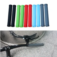 1pair fixie bike bicycle grips scooter handlebar drop bar rubber anti slip waterproof 170mm grip soft mtb road cycling parts