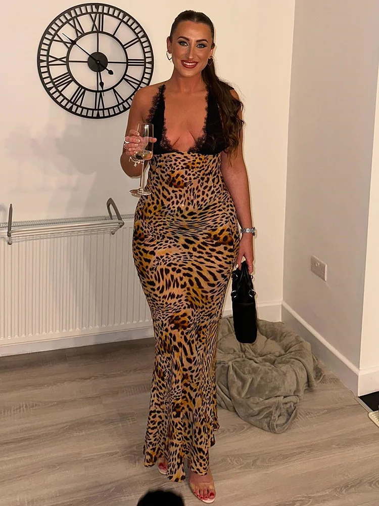 

Hot dress,Elegant Tie Dye Floral Chiffon Dress Summer Sexy Women Backless Lace Bodycon Long Dresses Beach Party Vestidos