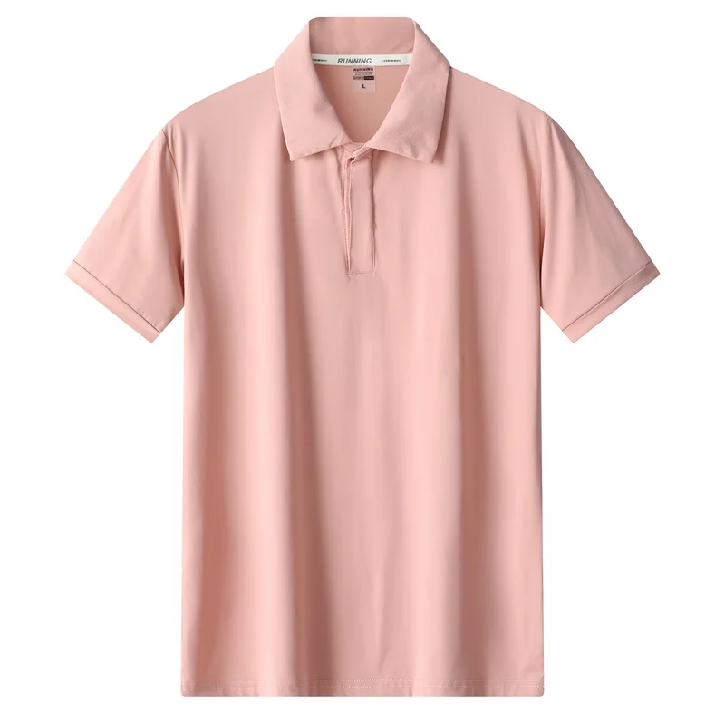 

New Ice Silk T-shirt Quick-drying Ice Silk POLO Shirt Quick-drying POLO Shirt Lapel Fashionable and Comfortable T-shirt 2022