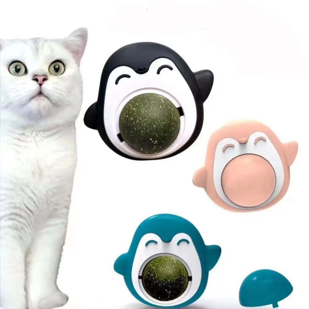 

Creative Rotatable Moistureproof Pet Supplies Catnip Teeth Cleaning Cat Mint Ball Cat Toys