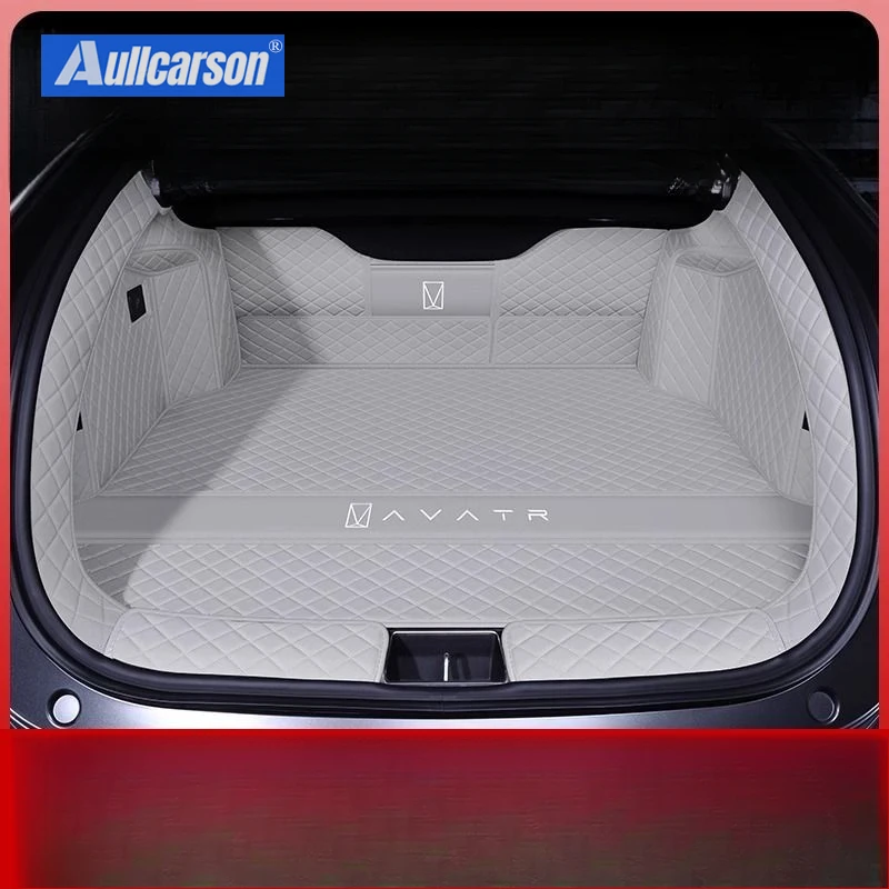 

Для Avatr 12 2023 2024 2025 коврики в багажник кожаные прочные коврики для багажника коврики для багажника полное покрытие автомобильные аксессуары