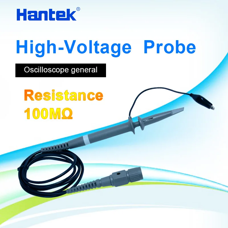 Hantek-Sonda de Osciloscopio Digital T3100 X1 X100, 100Mhz, sondas de prueba de Osciloscopio de alto voltaje, accesorios, longitud del Cable de 120CM