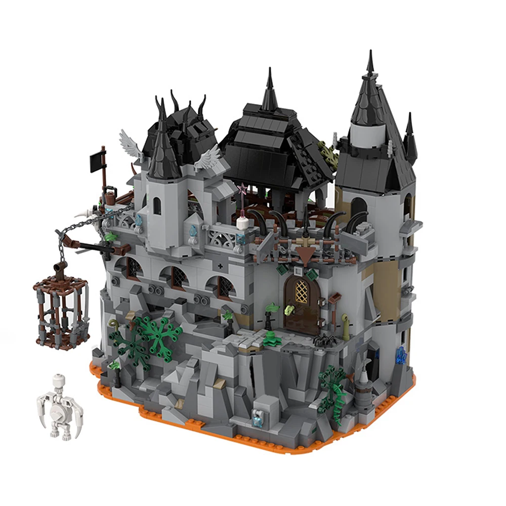 

Конструктор MOC игровой, лава, бастион, замок, набор строительных блоков, замок, солдаты, архитектура, базовые блоки, игрушки для детей, подарк...