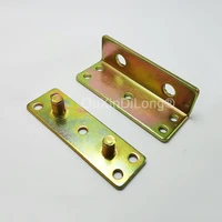 4pcsset no mortise bed rail corner code frame bracket heavy for connecting to wood headboards and foot boards hardware fg956