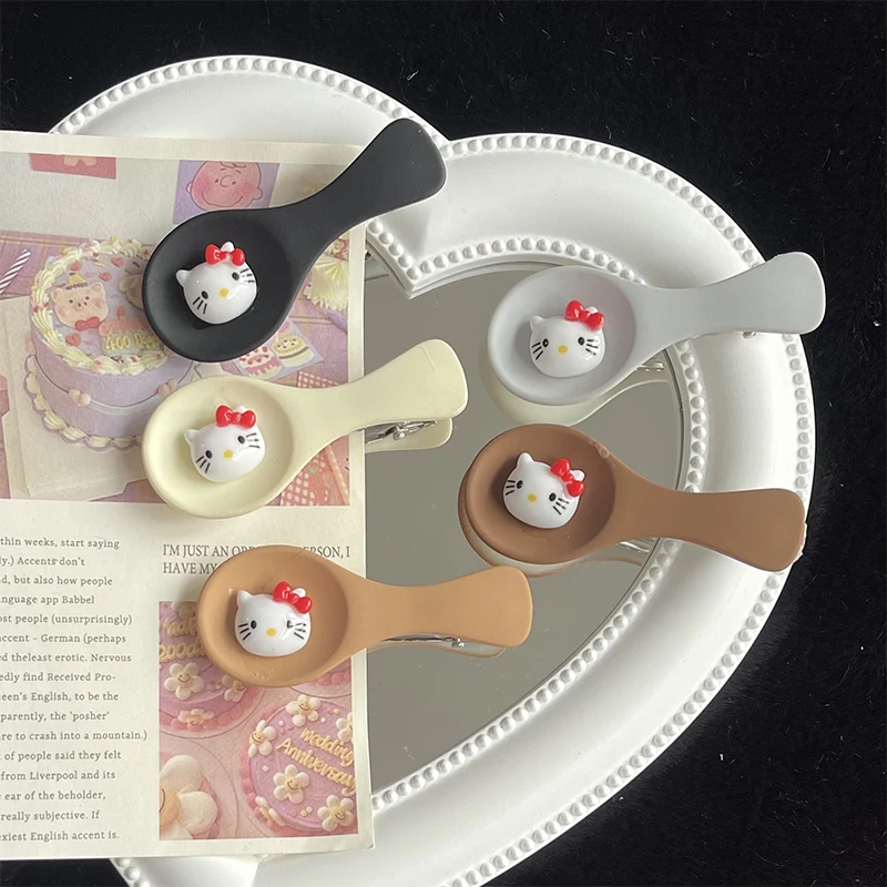 

5 Pcs Kawaii Sanrios Series Anime Melody Hello Kitty Cartoon Decoration Hairpin Hair Accessories Bangs Clip Hair Toy Girls Gift