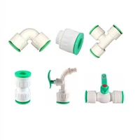 garden agriculture irrigation house decoration water pipe fittings 16202532mm pe pvc ppr tap water pipe valve quick connector