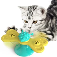 windmill toys for cats puzzle whirling cat play game toys cat turntable teasing interactive toys with massage scratching tickle
