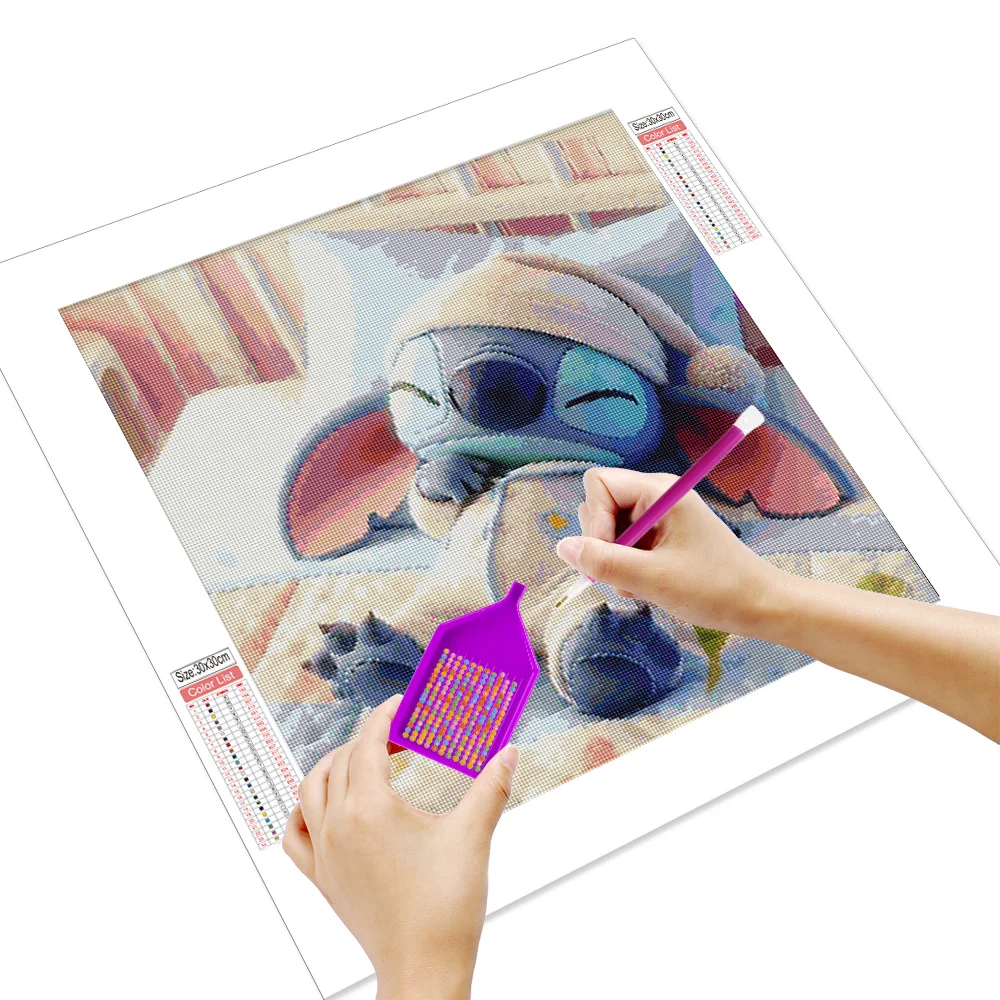 Алмазная живопись Disney полноразмерная мозаика круглая мультяшная для хобби